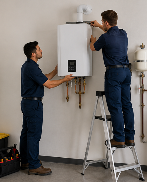 Our Latest Work Tankless installation